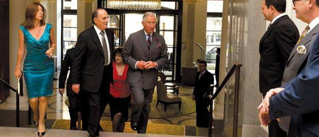 HRH PRINCE OF WALES VISITS CORINTHIA LONDON